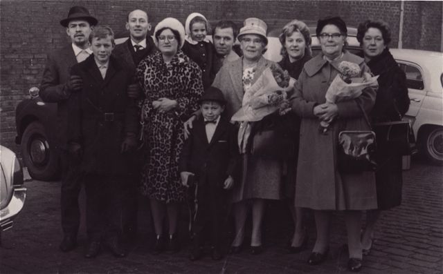 De familie Capone uit Herstappe voor ze definitief naar Amerika verhuisden.