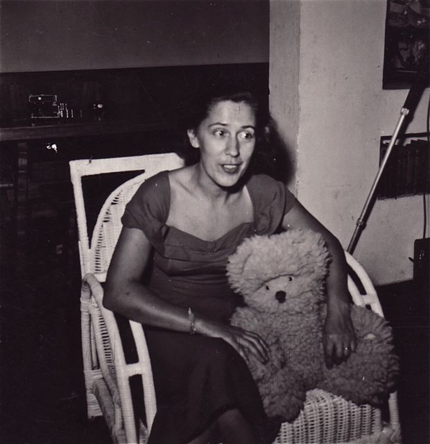 Mevrouw Verdrieën had aan haar vriend onlangs een grote knuffel gevraagd. Voila !