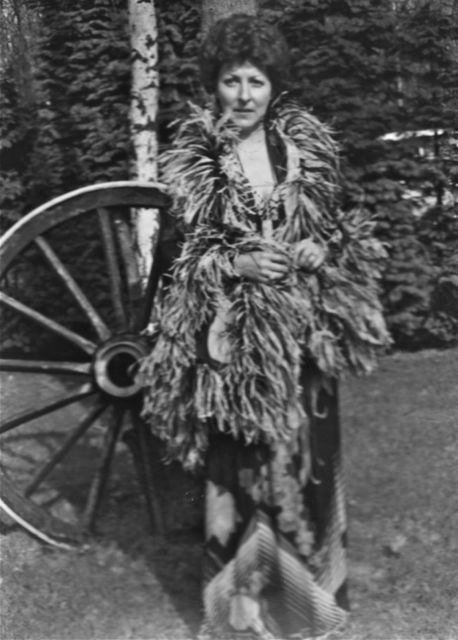 'Aan frinnen gereden' was de naam van het eerste conceptuele kunstwerk. Origineel niet bewaard.